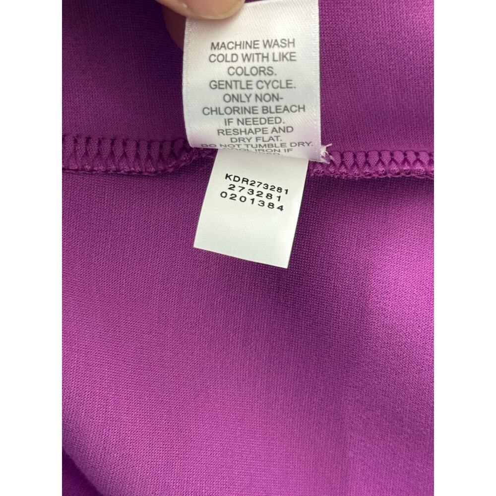 J Jill Wearever Maxi Dress XL Purple Double Face Jersey Sleeveless Stretch Knit - Picture 9 of 10